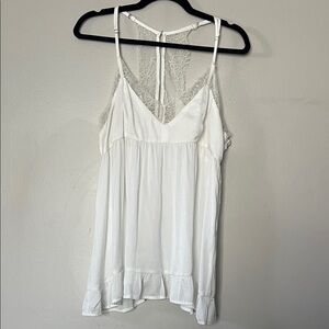 Mittoshop White Lace Detail Camisole